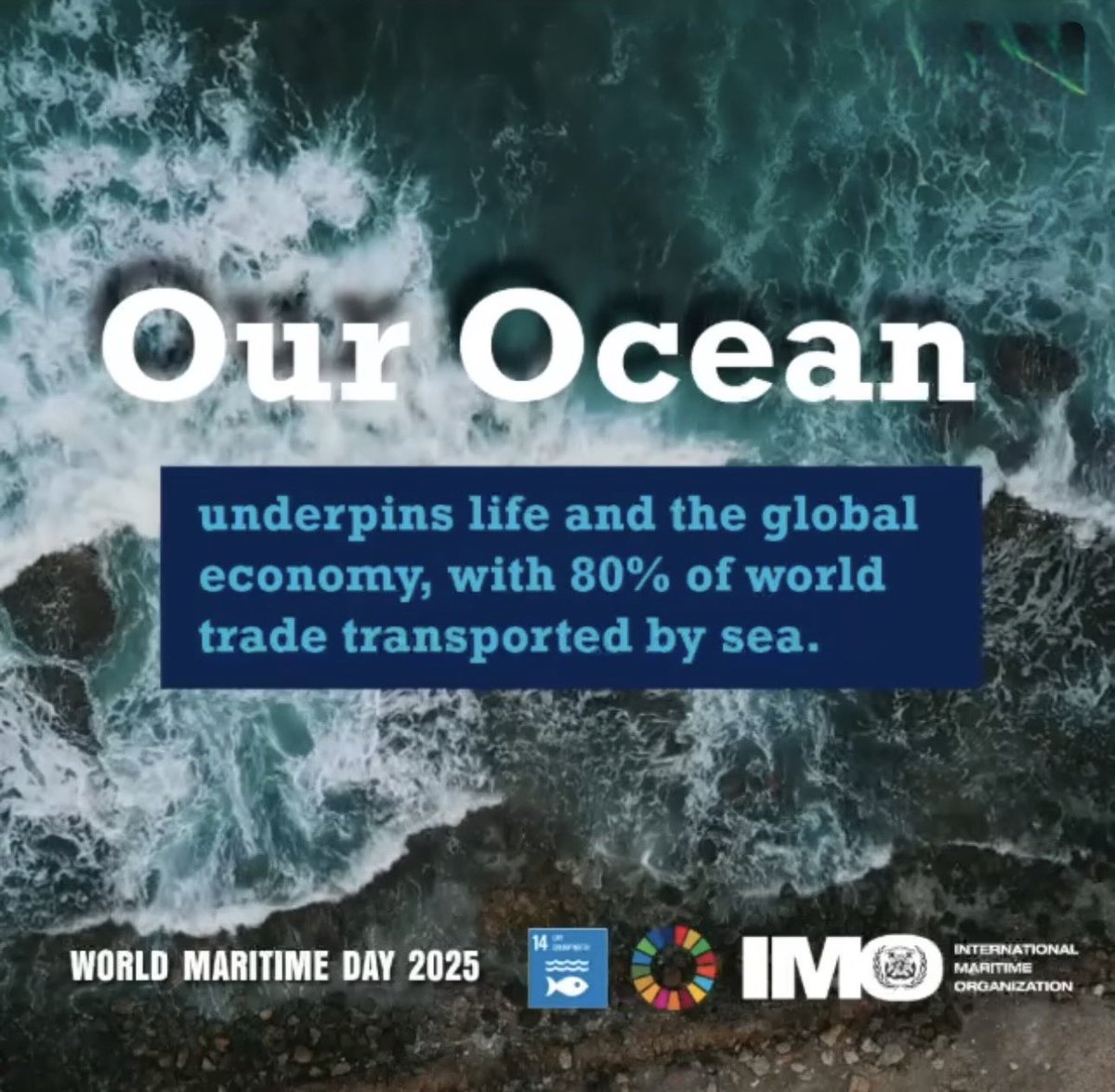MarScopeAdvisor's tweet image. 🌊 Happy #WorldMaritimeDay 2025!
“Our Ocean, Our Obligation, Our Opportunity” 💙
With 80% of global trade carried by sea, shipping is vital to our planet’s future. Thanks to @IMOHQ & industry action!
#SustainableShipping #OceanProtection #OurOcean