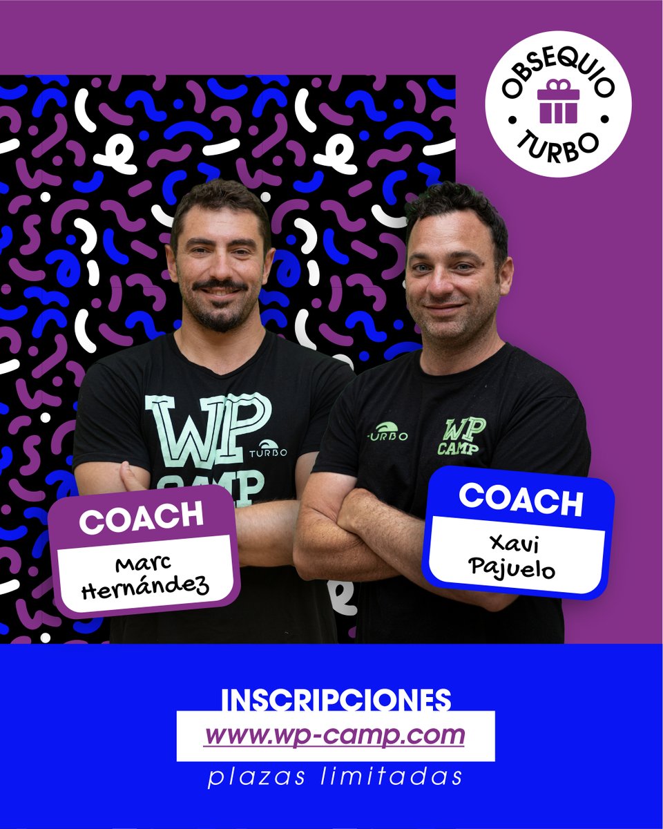 campuswpcamp's tweet photo. (2/2) 🤽♂️🤽♀️ Si has nacido entre los años 2010 y 2016, ven al WP CAMP Open Day y vive una jornada de tecnificación de waterpolo con Xavi Pajuelo y Marc Hernández 🤩
🎁 Regalo Turbo para l@s asistentes
#waterpolo #WPCAMP https://t.co/8PRk33diaV