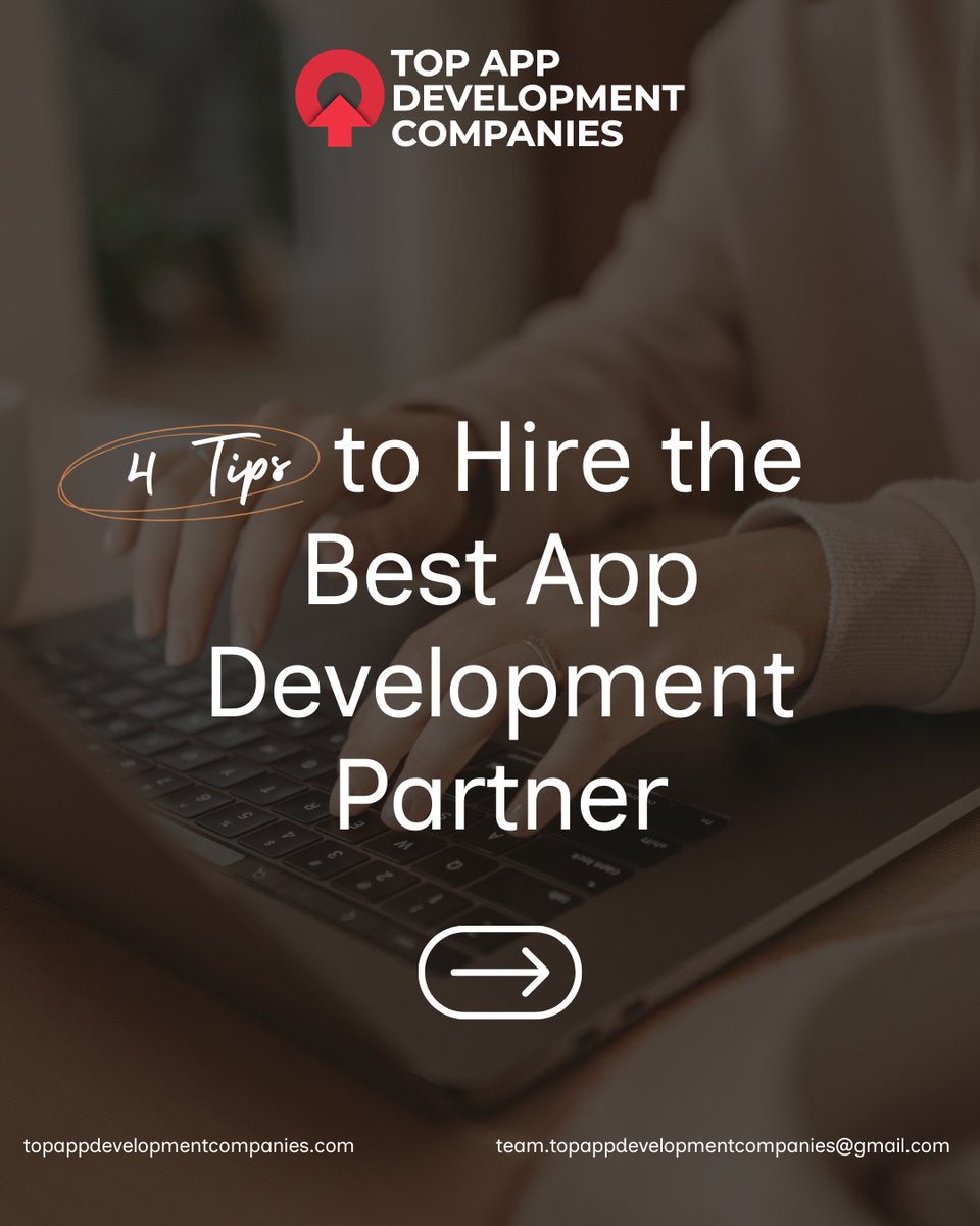topappcompanies's tweet image. Looking to build your next big app idea? 

Here are 4 expert tips to help you hire the right app development partner who can turn your vision into reality.

👇Find the perfect match today!

#AppDevelopment #MobileApps #TechPartner #BusinessGrowth #AppDesign #StartupSuccess