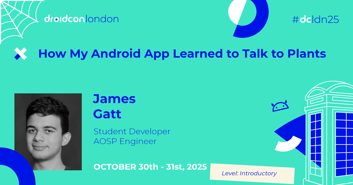 droidconLondon's tweet image. If you think you know #Android, wait until you hear @BootingPixel at #dcldn25!

See how IoT, sensors &amp;amp; #Androidapps power smart farming. From soil data to live dashboards—automation made real. london.droidcon.com/speakers/james…