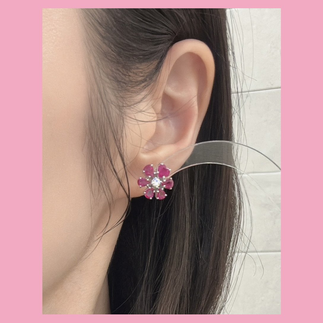 ちか☺︎ 1点☆ペアシェイプ型カルセドニーピアス 宝石屋さん on X: 