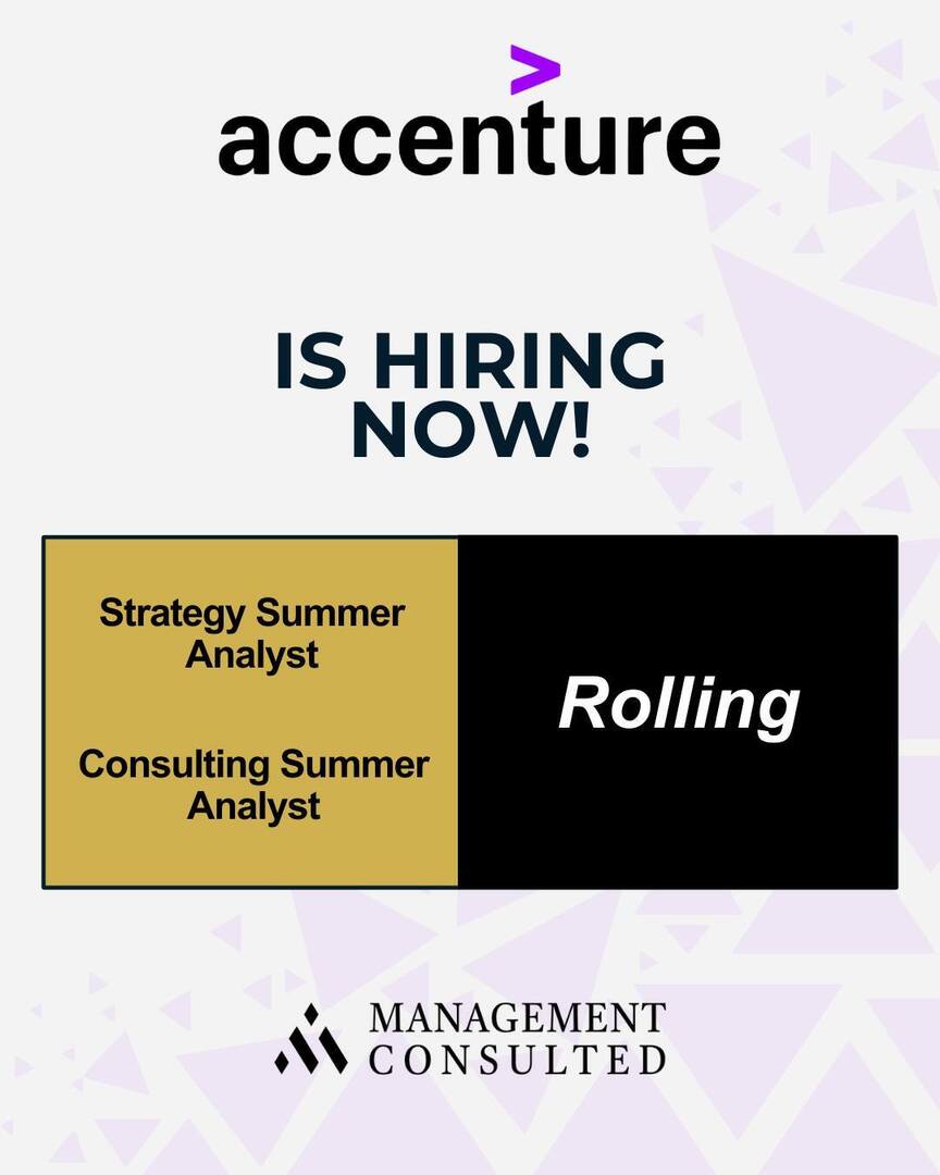 🚀 Ready to launch your career? Accenture is hiring Strategy Summer  Analysts and Consulting Summer Analysts for Summer 2026! Work on real  business challenges, build industry-leading skills, and be part of a, image size:864x1080