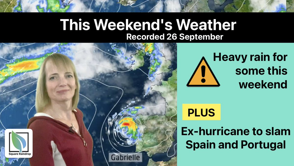 SqRaindrop's tweet image. The hurricane season’s sprung to life and Portugal’s in the firing line - but what about us? 
Here&apos;s the latest weekend weather forecast👉 youtu.be/6OFOEbd8Bbw

#UKWeather #WeekendForecast #Hurricane @MetraWeatherUK