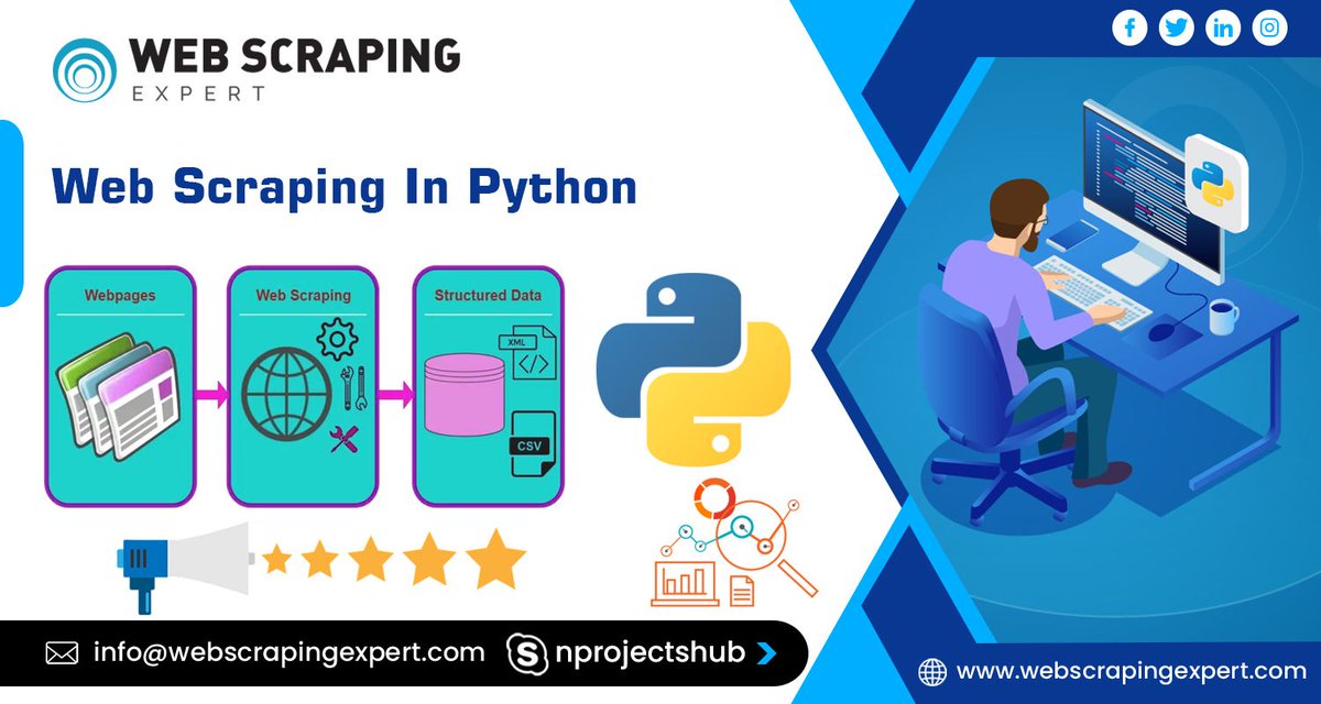 tonnyraval's tweet image. E-commerce Data Scraping Services
📩 Email: info@webscrapingexpert.com
🌐 webscrapingexpert.com/e-commerce-dat…
#ecommercedatascraping #productinsights #pricecomparison #webscrapingexpert #retailanalytics #competitorresearch