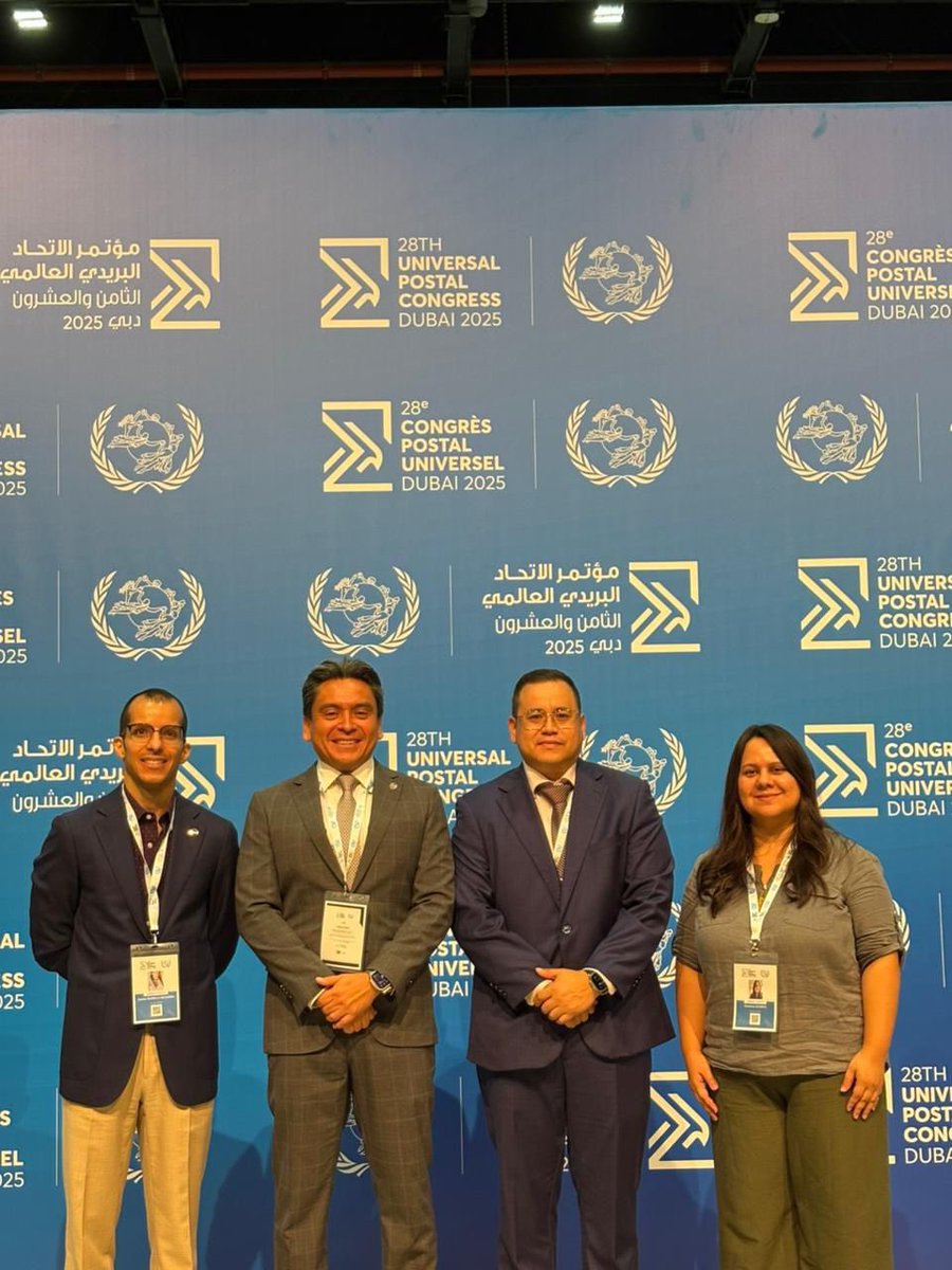 La Embajada de El Salvador en EAU 🇦🇪🇸🇻 esta orgullosa del nombramiento de la República de El Salvador al Consejo de Administración de la <a href="/UPU_UN/">Universal Postal Union</a> logrado durante el 28º Congreso celebrado en Dubai. Felicitamos a <a href="/CorreosSV/">Correos de El Salvador</a> por este logro y les deseamos lo mejor durante su periodo