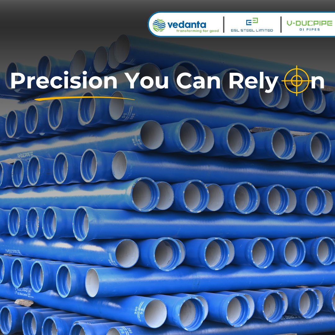 ESLSteelLimited's tweet image. At #ESLSteelLimited, Strength always meets accuracy. Our V-Ducpipe is engineered with precision you can rely on, delivering durability and consistent performance for every application. 

#VDucpipe #SteelForGenerations #Vedanta #TransformingForGood #DeshKiZarooratonKeLiye