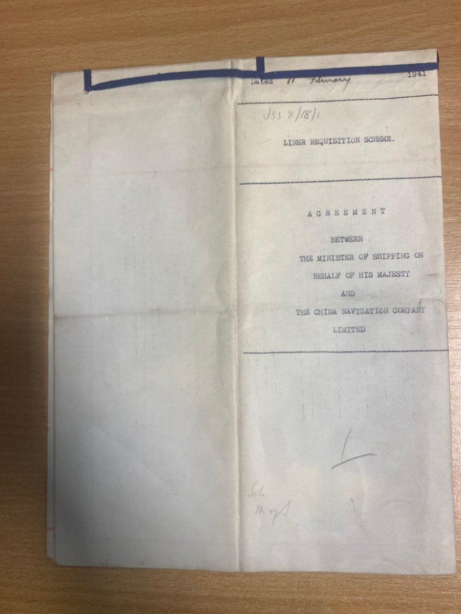 SOAS_SpecColl's tweet image. 20. Despite boycotts &amp;amp; piracy CNCo’s fleet operated through early C20th turmoil. WWII hit hard: in 1940, ships were requisitioned &amp;amp; by 1942 the Yangtze was closed to foreign ships. By 1945, over 30 CNCo ships were captured or sunk, &amp;amp; China operations wound down #JSSArchives50 🧵