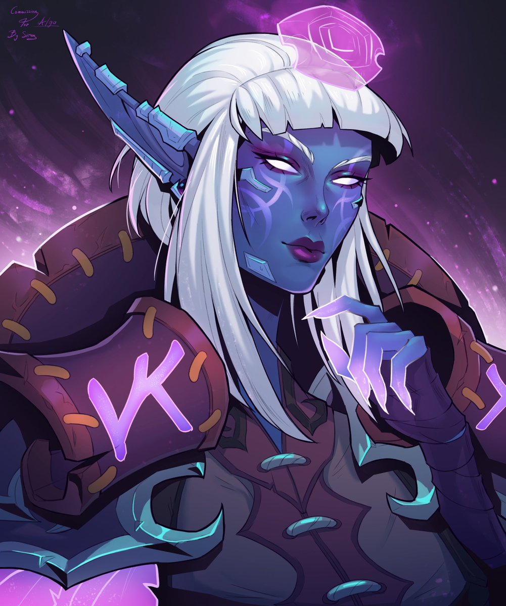 SimonART_'s tweet image. Commission for @Sunfloweralga ! 💜

#commission #elf #worldofwarcraft