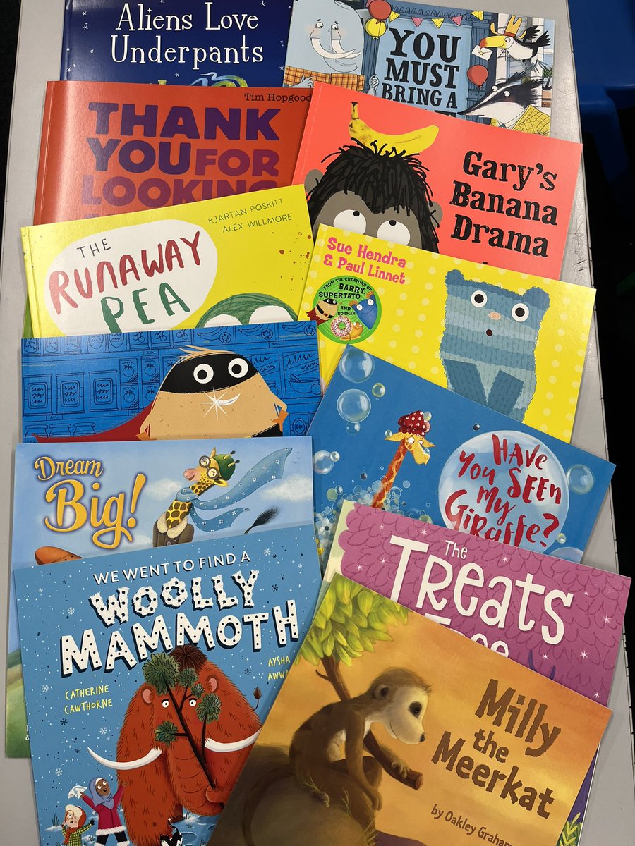 FeatherbyBooks's tweet photo. Thanks to the @BookmarkCharity we have lots of new books heading to the nursery and infant building! https://t.co/JrBd0Vt6fA