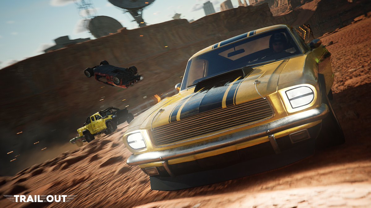 Been playing quite a bit of <a href="/trailoutgame/">⚡TRAIL OUT</a> once again. A lot of the time playing the "DASH" mode. (Basically Blur/Mario Kart). Great fun! Makes the game even more chaotic than it was before!
#trailout #blur #racinggames