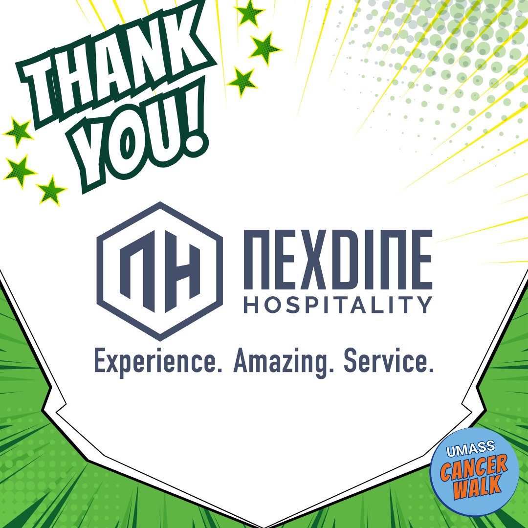 We’re proud to recognize Nexdine for their generous support of the UMass Cancer Walk. Their commitment to wellness and community helps fuel progress in cancer research and care.