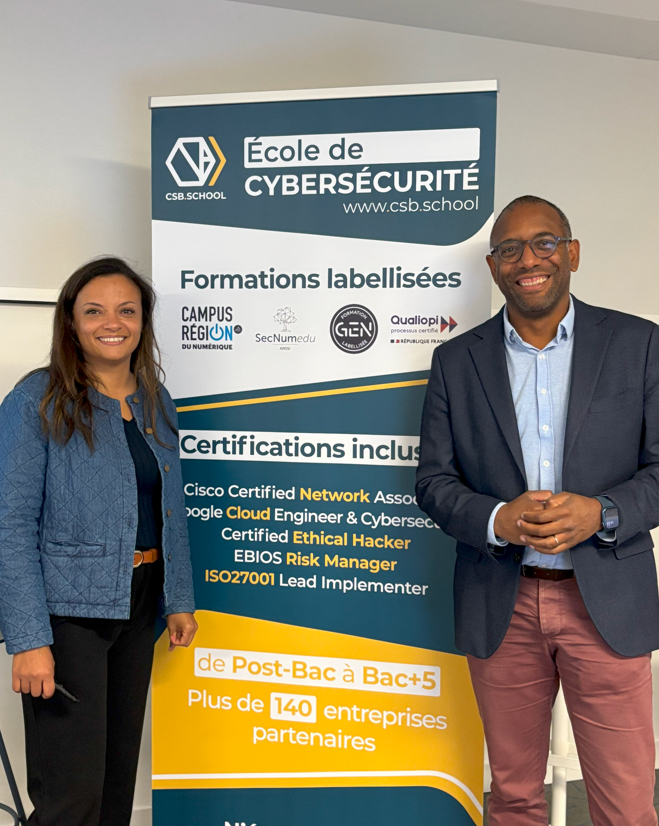 CSB_SCHOOL's tweet image. « SOC, SIEM, SOAR, EDR, MOQ, EOL… 🌀
Un jargon qui peut sembler hermétique et pourtant : demain, nos étudiants devront le comprendre pour négocier, choisir et vendre des solutions cyber.

Merci à Amandine ELISABETH (@Fortinet) pour son éclairage au @CampusRegion  👏