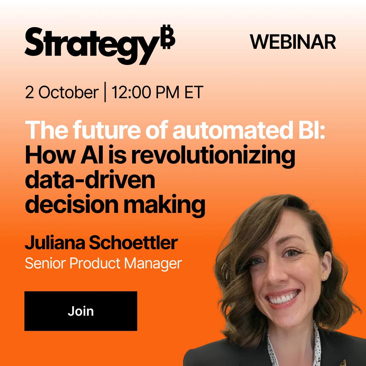 MicroStrategy's tweet image. 🚀 Slow dashboards. Scattered reports. Delayed decisions.
Learn how AI-powered BI transforms data into faster, smarter, decision-ready insights.
📅 Oct 2 | ⏰ 12 PM ET
🔗 Save your seat: ow.ly/ltEO50X13tP
#BI #AI #Analytics #Webinar #DataStrategy