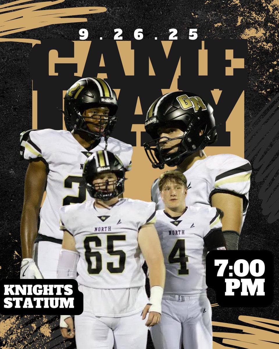 Good luck to our football team at their home game against Grant tonight! #GoKnights #KnightPride @knightfans26