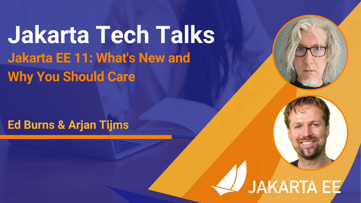 JakartaEE's tweet image. Curious about the future of Jakarta EE? @EdBurns and @Arjan_Tijms explain what’s new in version 11 and why it matters. Watch the Jakarta Tech Talk here:
hubs.la/Q03Bvc1J0
#JakartaEE #CloudNativeJava #OpenSource