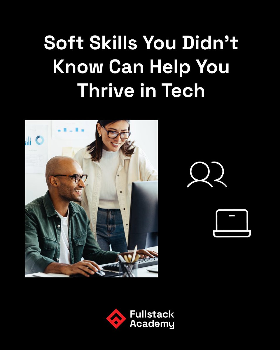 fullstack's tweet image. We’ve compiled five of the most in-demand soft skills for tech teams. Discover how they can be utilized to drive technological innovation: fullstack.academy/soft-skills-te…