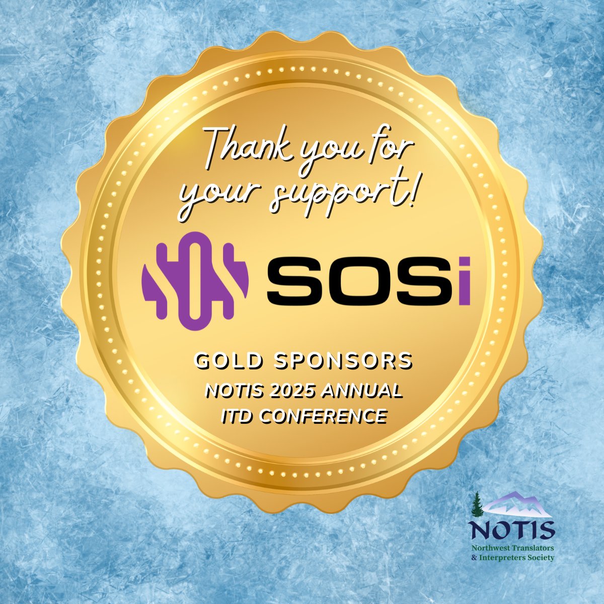 🏅 SPONSOR THANK YOU 🏅 Our heartfelt gratitude to 𝗦𝗢𝗦𝗶, #NOTIS2025 Gold Sponsors! 🤩 SOSi is actively seeking skilled #interpreters. If you’re passionate about bridging language barriers and making a meaningful impact, learn how to apply at: sosi.com/freelance/ 🙏 #1nt