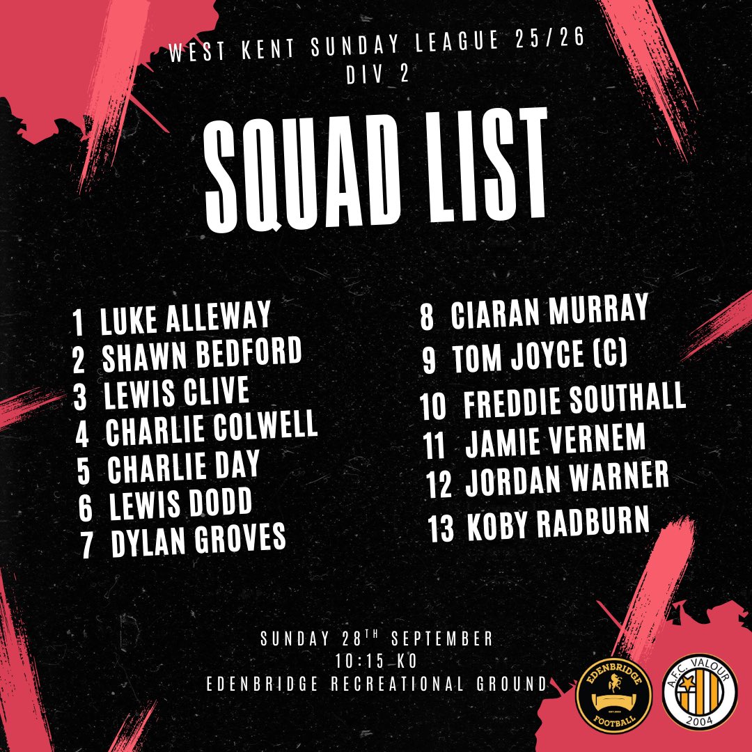 SQUAD ANNOUNCEMENT 🔴⚫️