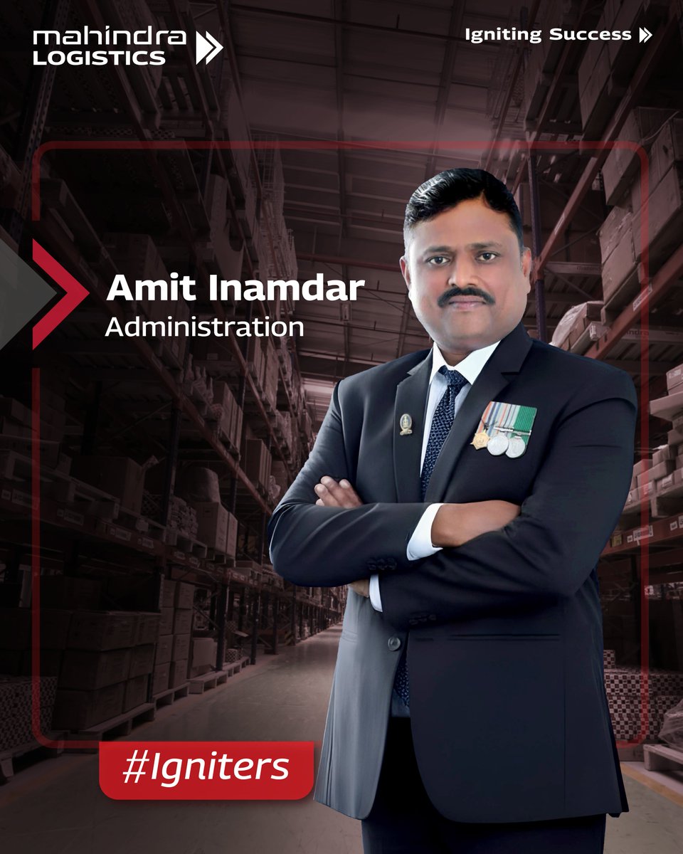 Mahindralog_MLL's tweet image. From serving the nation in the Indian Navy during Kargil to leading impactful initiatives at #MahindraLogistics, Amit&apos;s journey is defined by courage, discipline &amp;amp; resilience.

Read his story at: mahindralogistics.com/amit-inamdar/

#Igniters #IgnitingSuccess #GoodHeartsGreatMinds