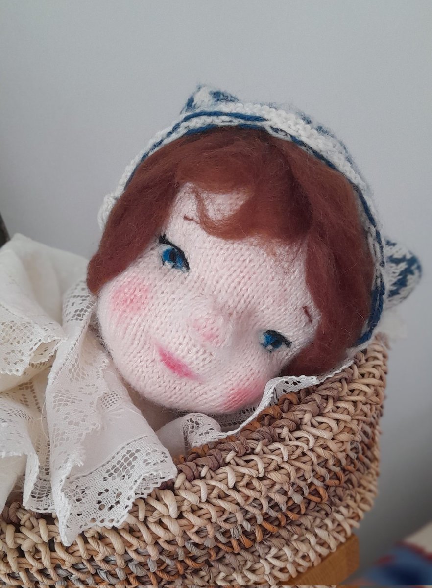 #knited
#doll
#loveknitting
#dollmaker
#handmade
#needelfelting