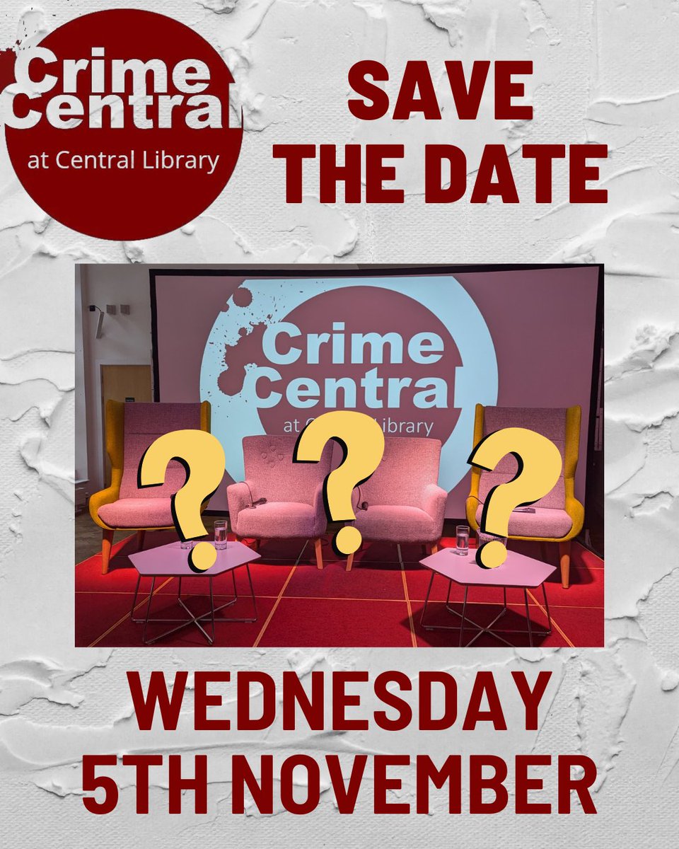 🗓️ SAVE THE DATE 🗓️

Get this in your diary and watch this space to find out which authors will be joining us on Wednesday 5th November 👀