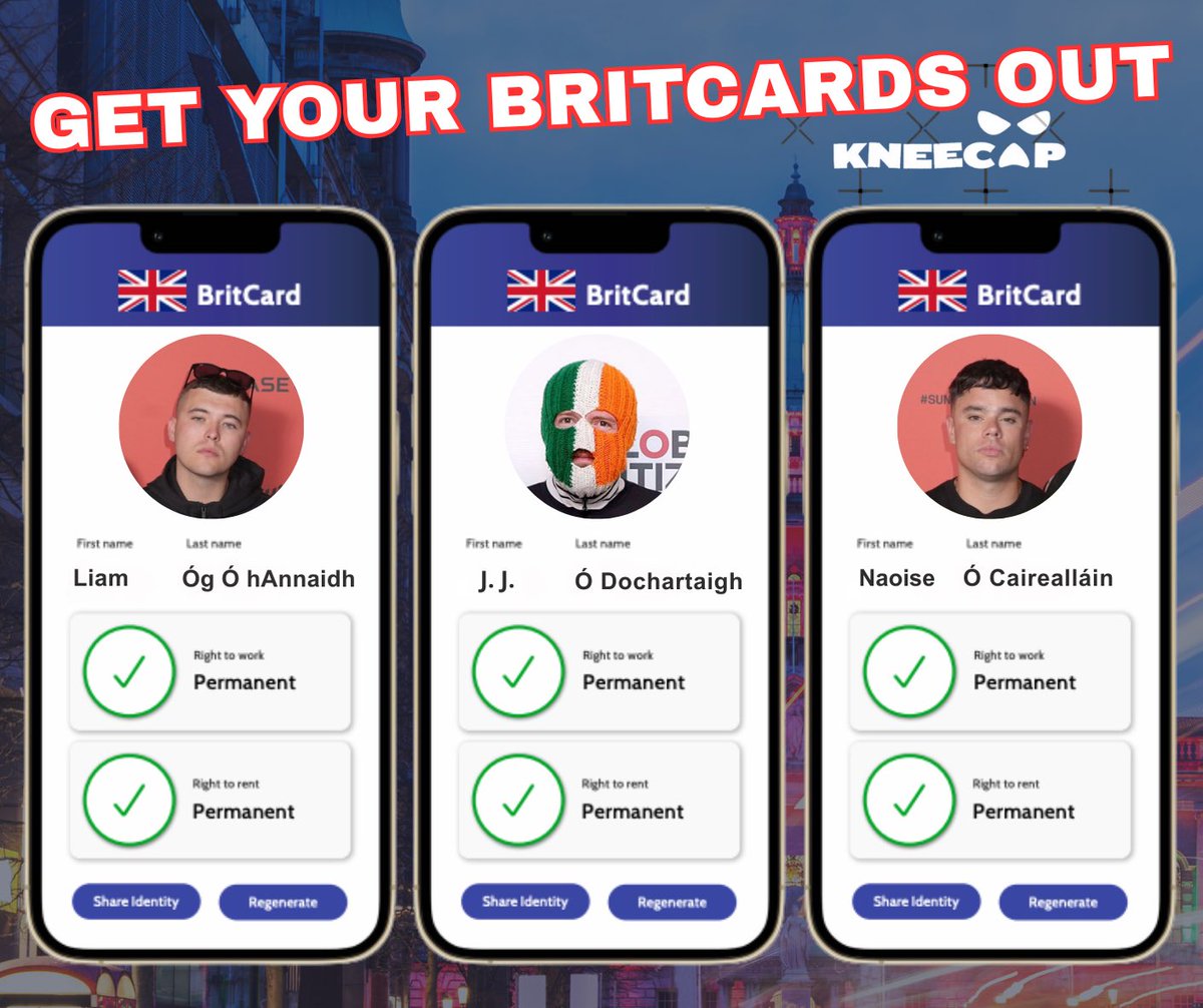 Kneecap’s song ‘Get your Brits Out’ is beginning to make sense! 🇬🇧