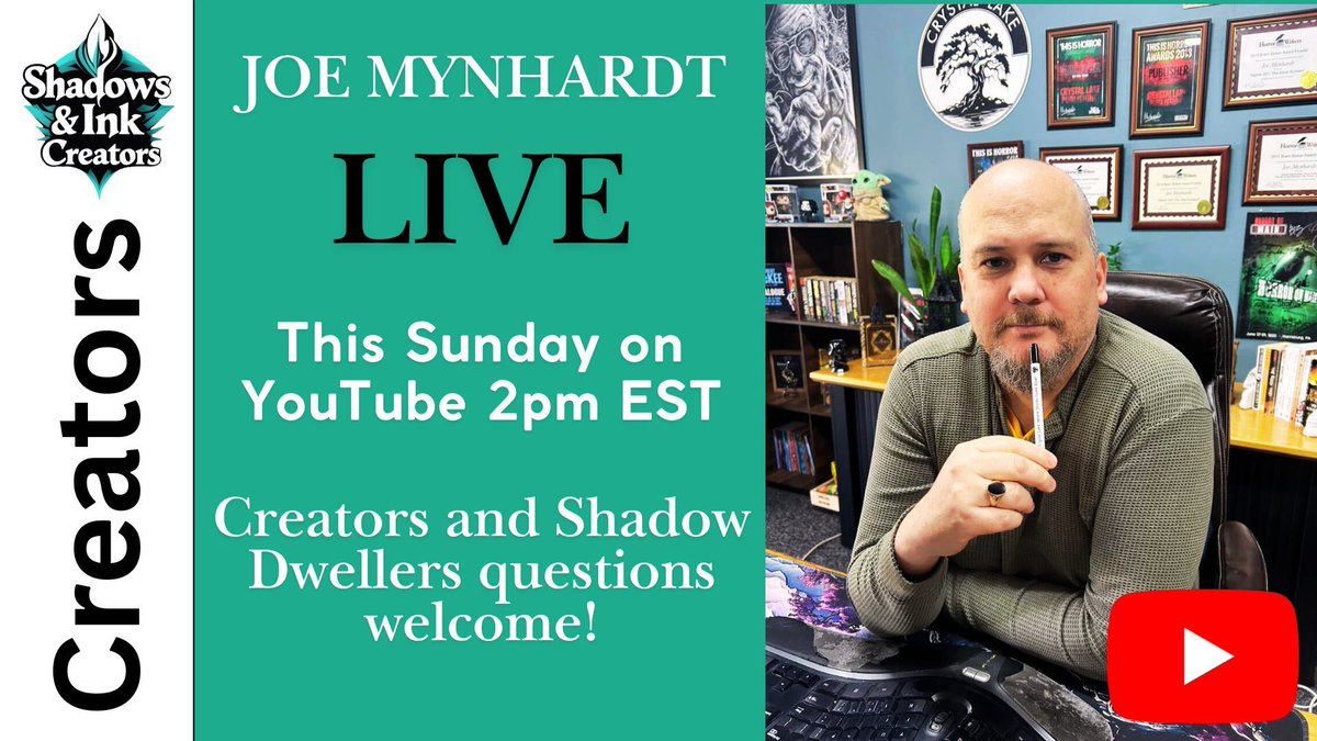 Writers, creators, and horror fans—this is your chance to go behind the scenes with Joe Mynhardt, award-winning publisher and founder of Crystal Lake Publishing.

Join us for a live Q&amp;A event where you can ask Joe your burning questions about:
✍️ Writing better stories
📚 The ins