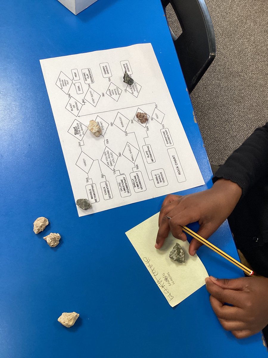 Our Year 3 scientists have been exploring different ways of classifying and identifying different rocks.