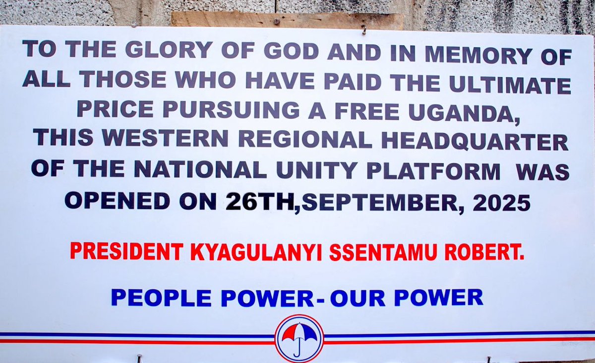 NupQuin's tweet image. Thank you @HEBobiwine for the mighty western region @NUP_Ug headquarters...📌
#ProtestVoteUg
