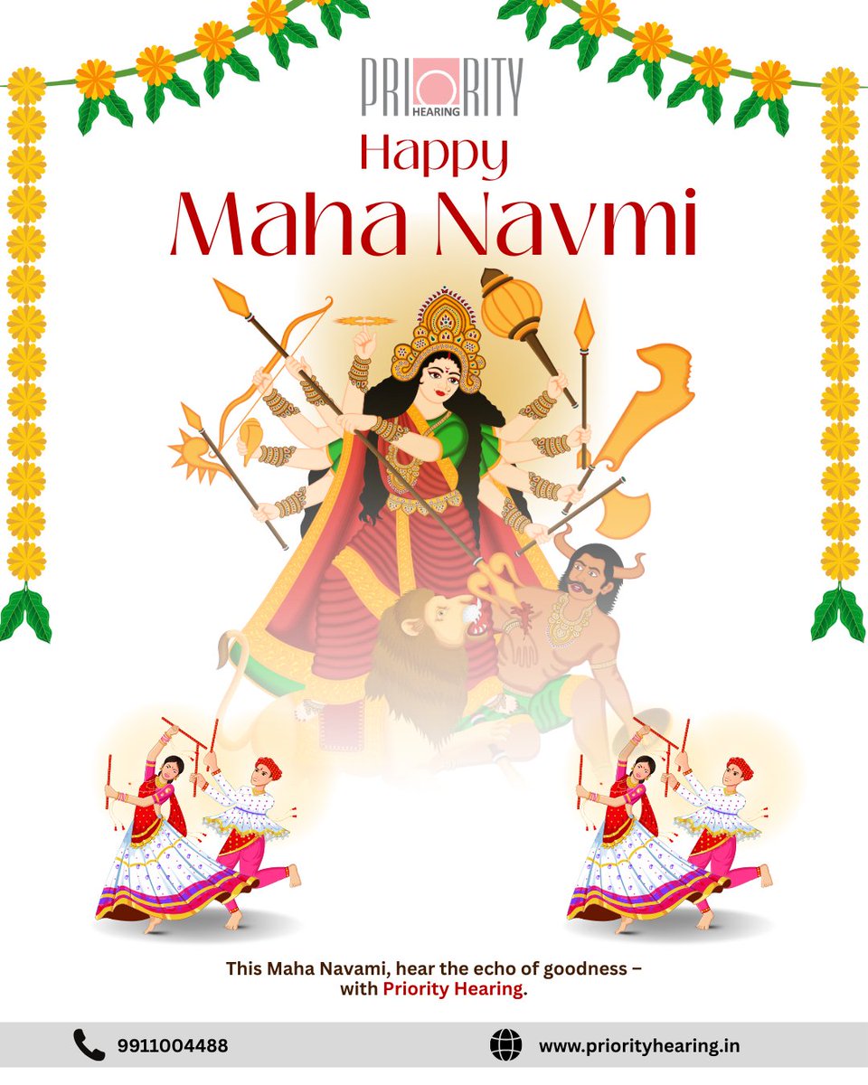 PriorityPHC's tweet image. 🙏 On this Maha Navami, may every prayer be heard clearly and every blessing bring peace. 🌸
👉 Celebrate the power of good hearing with Priority Hearing.
#MahaNavami #PriorityHearing #HearingCare #GoodnessPrevails
