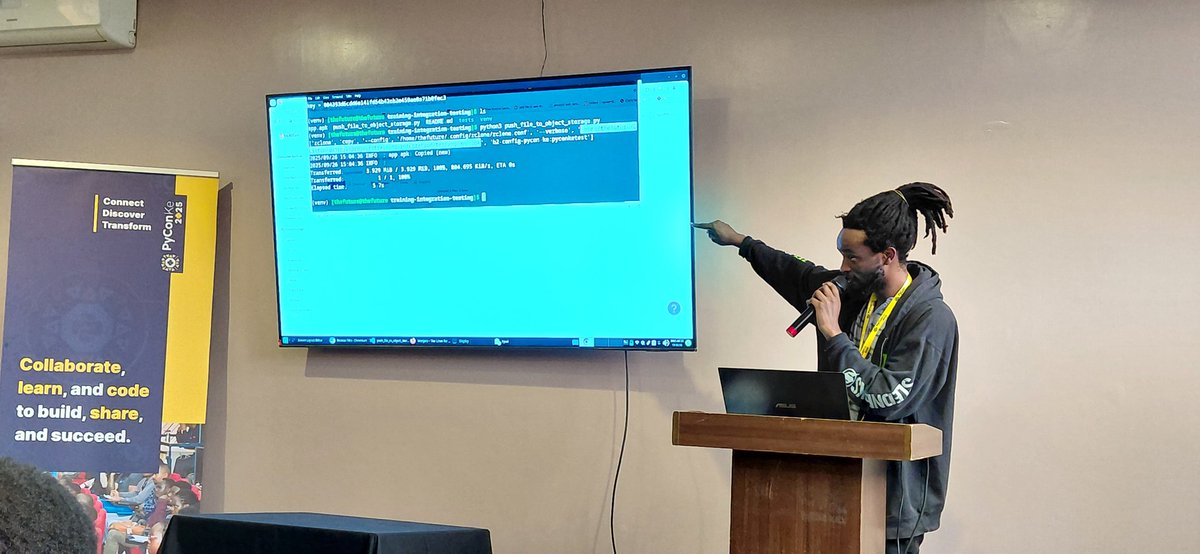 Attending <a href="/PyconKenya/">Pycon Kenya</a> #pyconke

Current: Better integration testing with TestContainers by Paul Mayero

Are you here we link up?