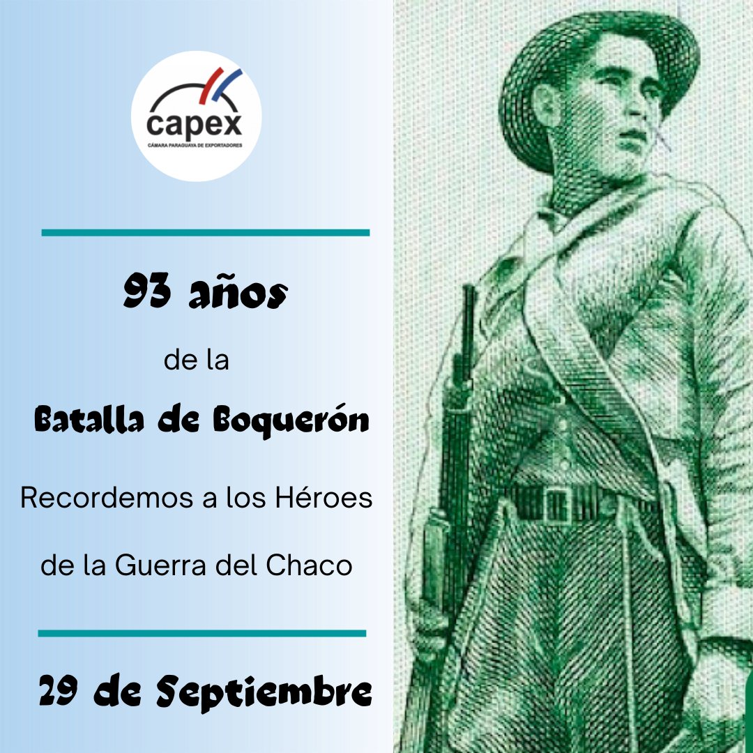 Capexpy's tweet image. #BatalladeBoquerón #GuerradelChaco #Paraguay #CAPEX