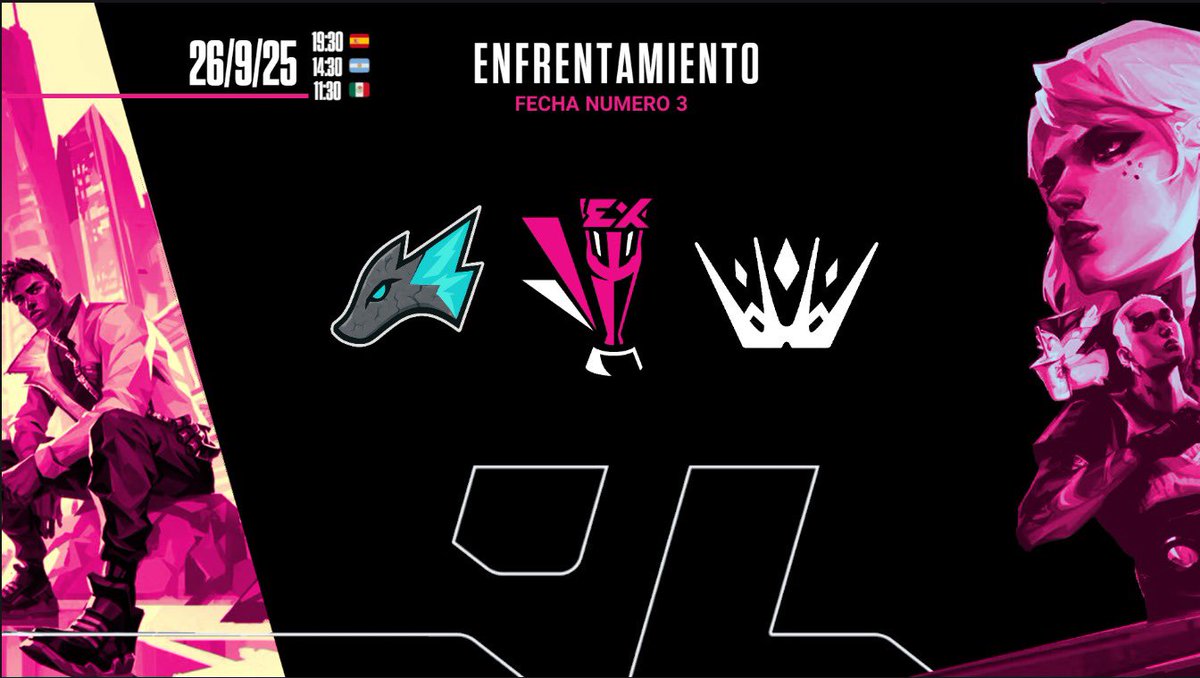 SynerxgyES's tweet photo. ๐ข Hoy se juega @KURAeSportss vs @krownclub
๐ข Hora: 19:30
๐ KIcK: https://t.co/6hg5yewUZI
๐ Evento: Tercera fecha de los cuartos de final de la Elix Cup
No te pierdas el enfrentamiento, te esperamos! โ๏ธ https://t.co/8oHuLsFcIj