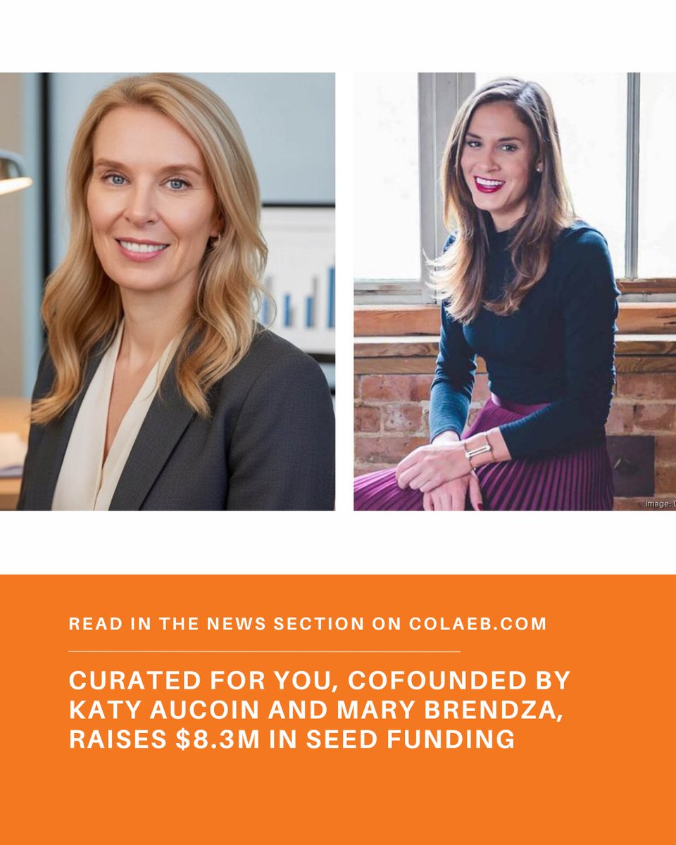 Curated For You, cofounded by Mary Brendza and Katy Aucoin, recently announced an $8.3 million seed funding round led by Florida Funders!

Read more here yourinfodaily.com/blog/curated-f…