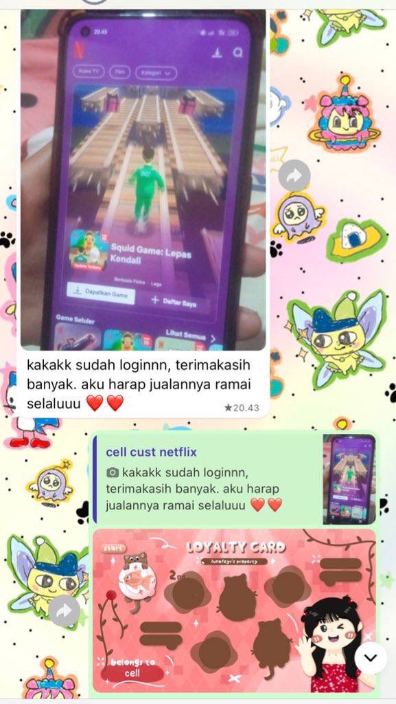 gyonelie's tweet photo. @studynmiii readyyy kaka sayang langsung login no scam no drama🩷 https://t.co/ugO2eQ6xSo
