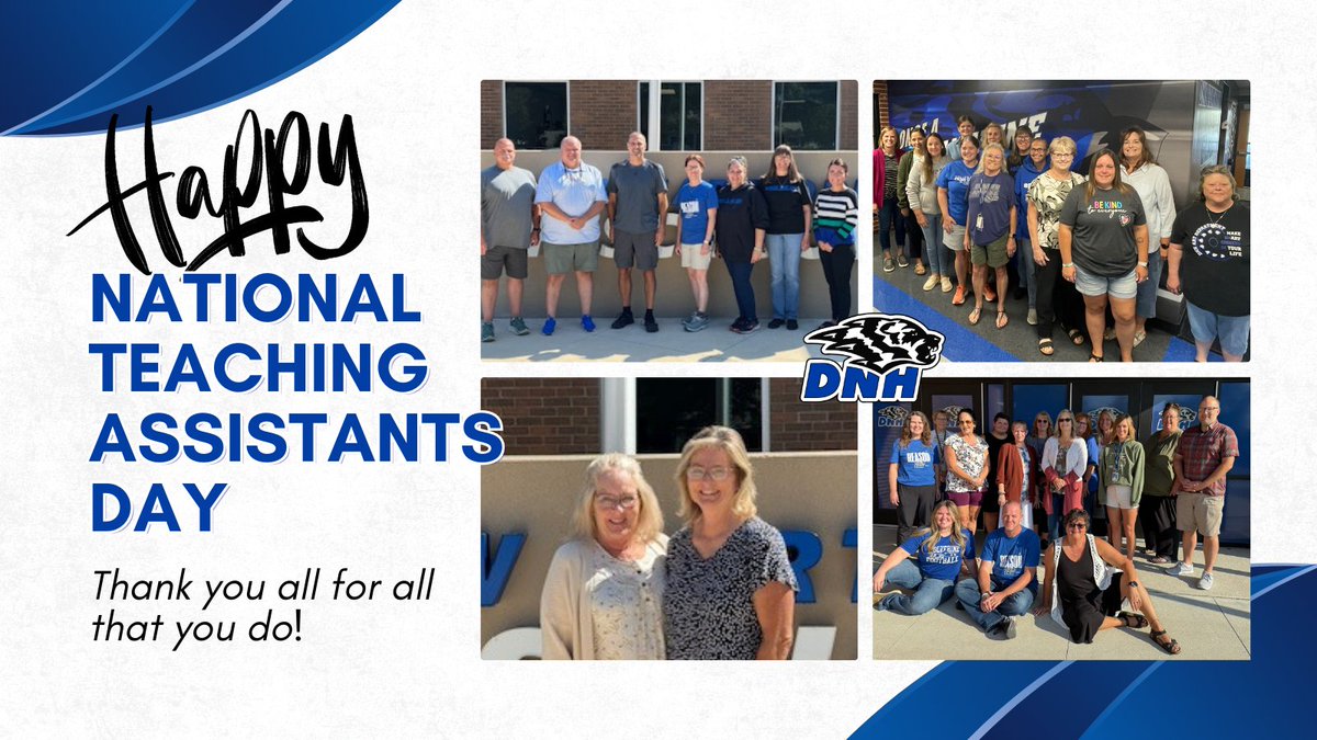 We want to take a moment to thank all our amazing teaching assistants, who help out with a wide range of tasks and support student learning every day.

We appreciate all you do. Happy #NationalTADay! 🎉 #rollblue #BeTheReason