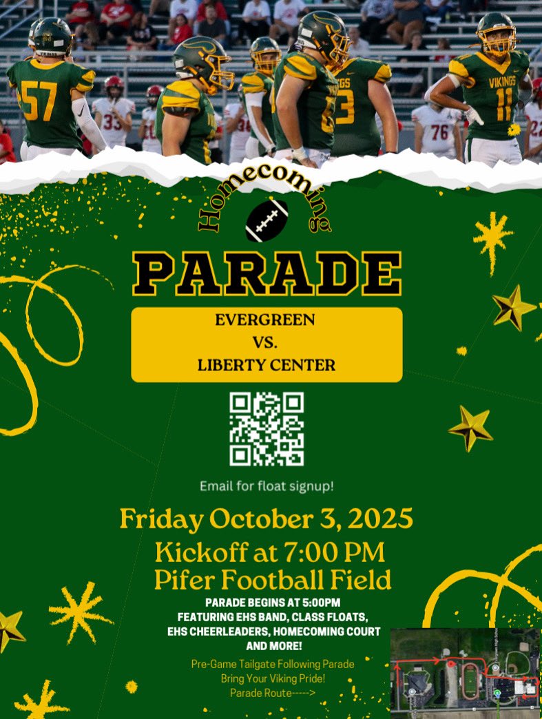 If you’re interested in helping decorate your class float let one of the Spirit Squad Leaders know😁
Seniors- Kyla Risner and Troy Manz
Juniors- Lanae Manz and Leah Overfield
Sophomores- Gus Allendorf and Aimon Hill
Freshmen- Lucia Abec, Lottie Daugherty, and Daniel Hernandez