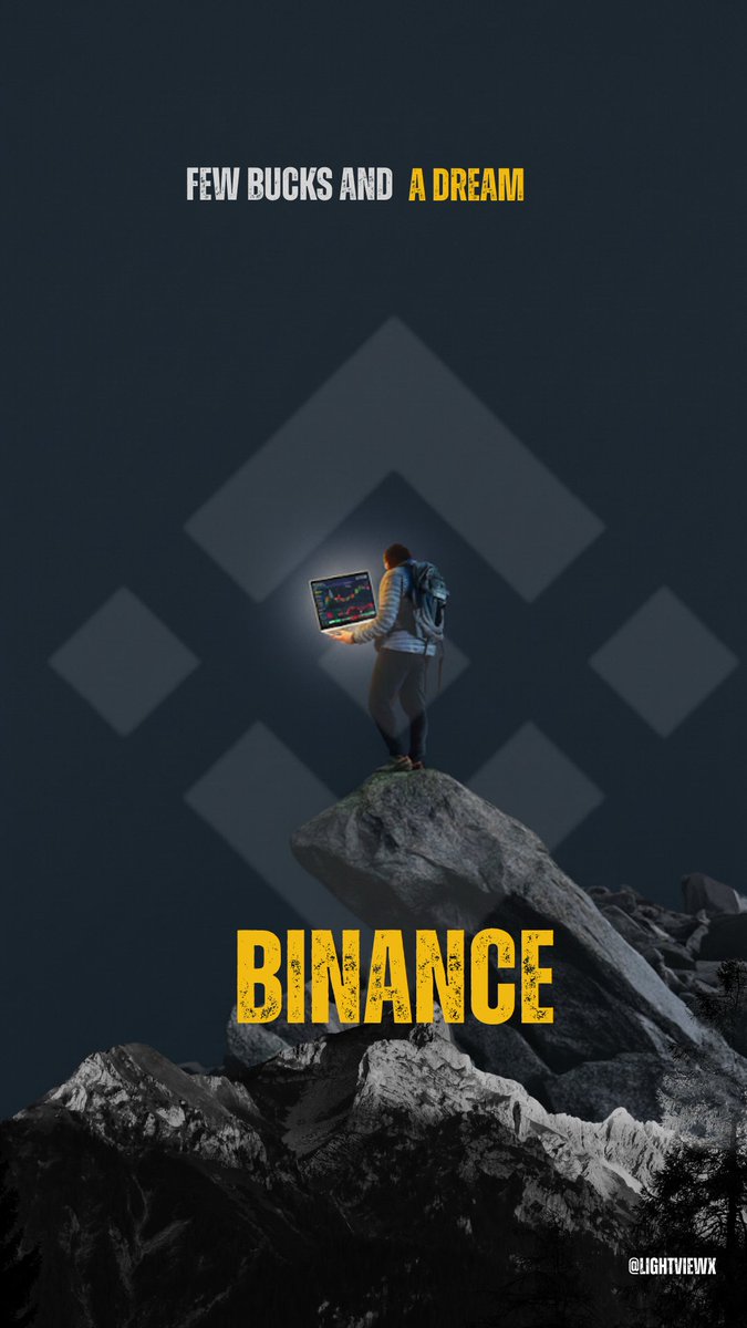 LightViewX's tweet image. Just a few bucks and a dream.

A personalized wallpaper for @Binance community
#BuildWithYou
