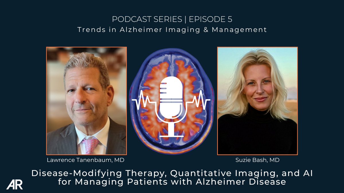 AppliedRadiology (@applied_rad) on Twitter photo All new podcast episode 5 out now!
🎙️ share.transistor.fm/s/0c6ab2af
In this discussion, <a href="/nuromri/">LN Tanenbaum MD FACR</a> and <a href="/suzie_bash/">Suzie Bash</a> a Medical Director at RadNet in Los Angeles, cover the intersection of DMTs, quantitative imaging, and AI in managing Alzheimer disease.
#Radiology #RadiologyPodcast All new podcast episode 5 out now!
🎙️ share.transistor.fm/s/0c6ab2af
In this discussion, <a href="/nuromri/">LN Tanenbaum MD FACR</a> and <a href="/suzie_bash/">Suzie Bash</a> a Medical Director at RadNet in Los Angeles, cover the intersection of DMTs, quantitative imaging, and AI in managing Alzheimer disease.
#Radiology #RadiologyPodcast