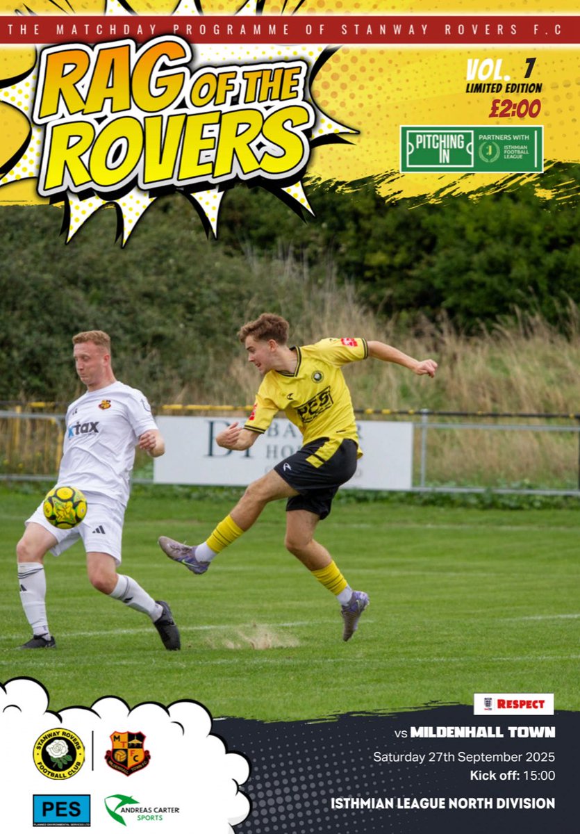 📖 DIGITAL PROGRAMME 📖 

We’re now doing digital programmes instead of paper copies so view tomorrow’s programme on the link below now! 🔥 

View our Digital Programme ⬇️ 
rb.gy/oeh8l7

#WeAreStanway #isthmianleague