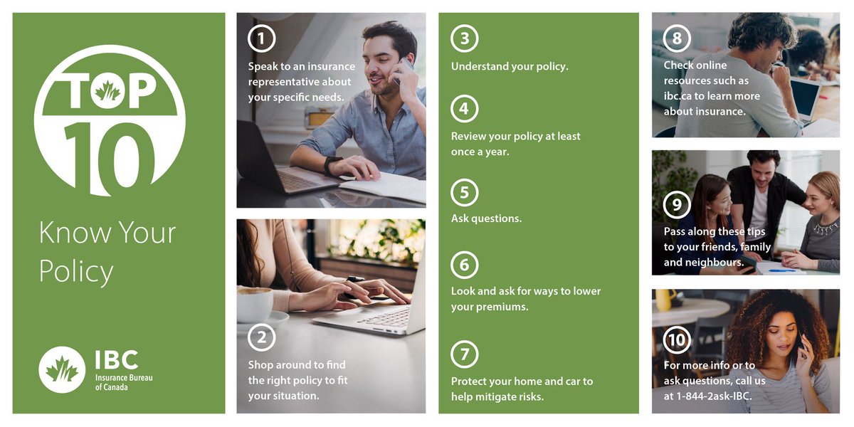 Insurance can be confusing, but it doesn't have to be. Review these Top 10 tips to help you #KnowYourPolicy. #Insurance101