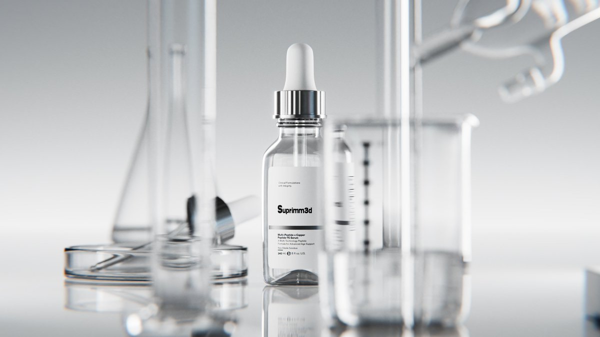 iamsuprimm's tweet image. R&amp;amp;D for a serum product.

#b3d #blender #productvisualization #cgi