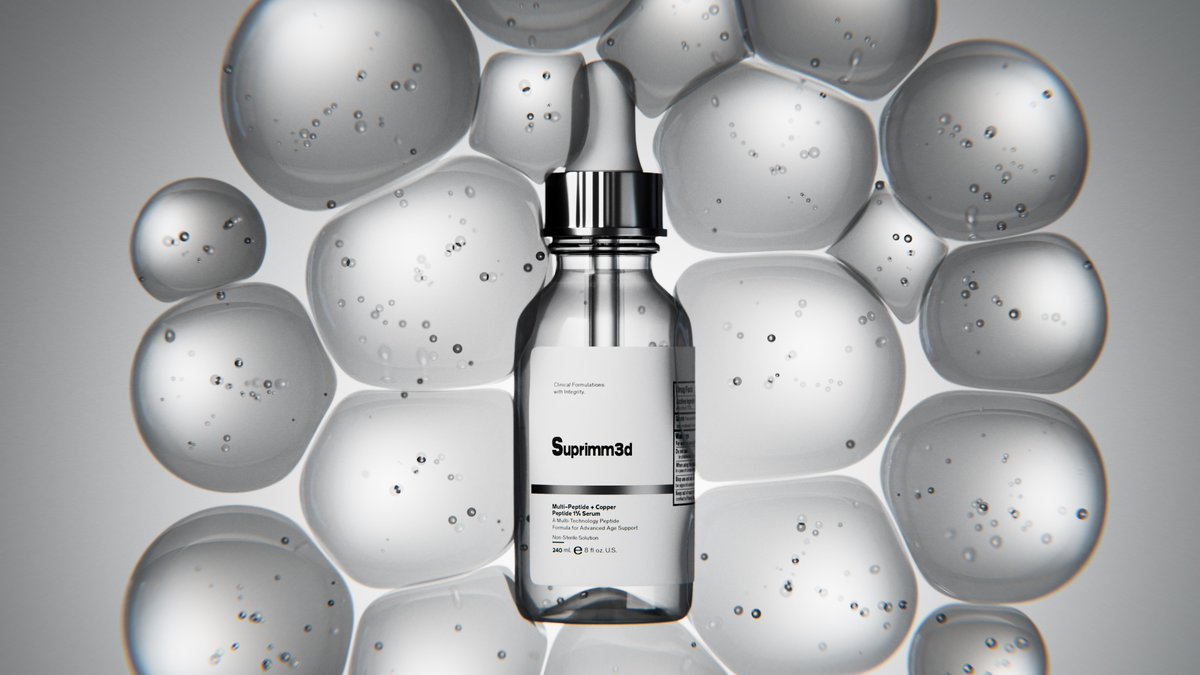 iamsuprimm's tweet image. R&amp;amp;D for a serum product.

#b3d #blender #productvisualization #cgi