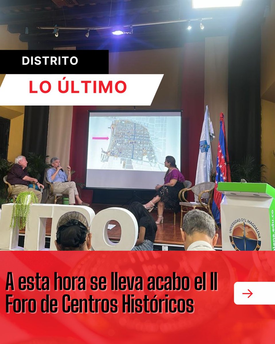 #Distrito | En el Claustro San Nepomuceno se desarrolla este importante encuentro que reúne a autoridades locales, académicos y líderes sociales para reflexionar sobre el pasado, presente y futuro de los centros históricos de América Latina, con el objetivo de promover su
