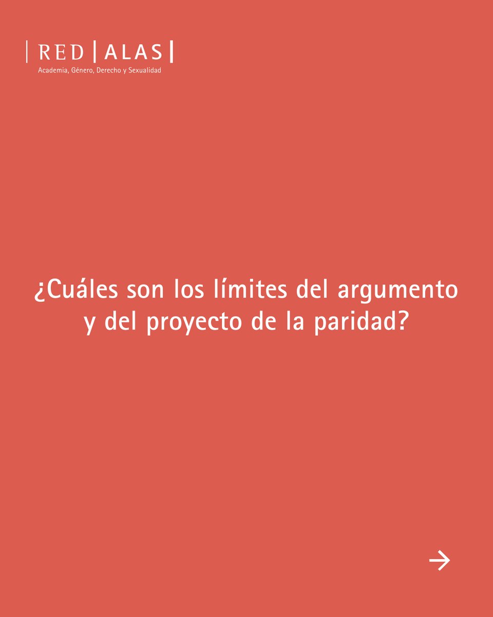En el último video de nuestro ciclo de videos ALAS recomendados de este mes, Isabel Cristina Jaramillo, integrante fundadora de la Red, analiza las posibles debilidades del argumento y proyecto de la paridad y deja varias preguntas abiertas hacia el futuro. ⬇️