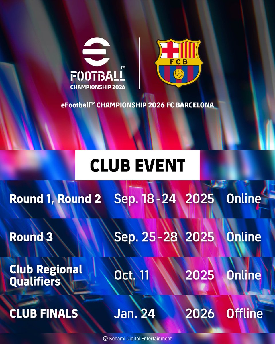 play_eFootball's tweet image. Round 3 has already begun! ⏳

It will take place from Thursday to Sunday. In addition, users who have played a certain number of matches with Courtesy Ratings of B or lower will be excluded from passing Round 3.

It’s time to show you have what it takes to reach the finals🏆