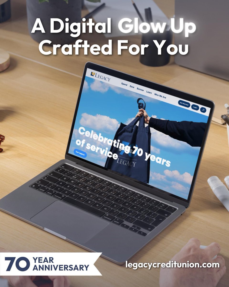 LegacyCU's tweet image. Have you checked out the NEW legacycreditunion.com? 👀