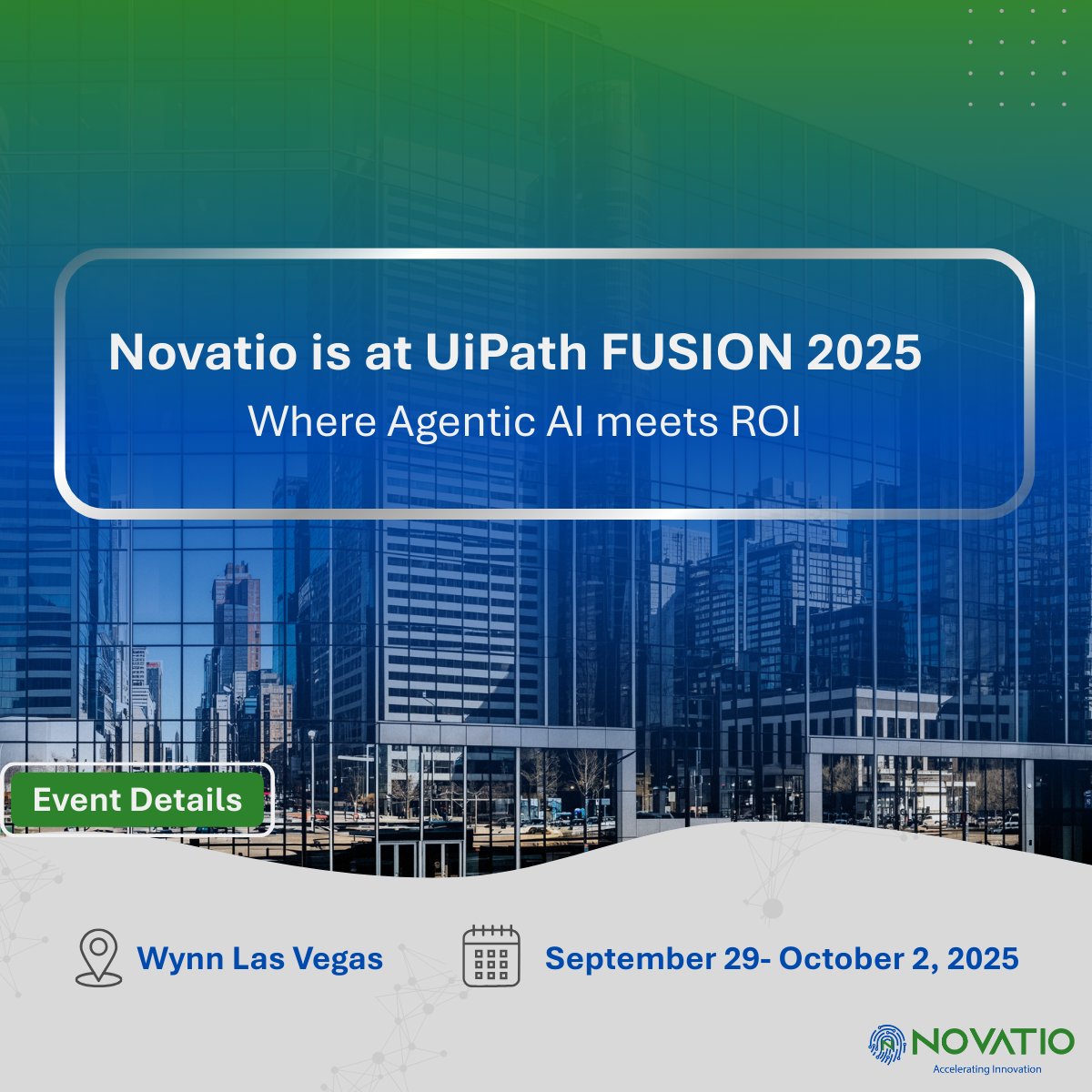 NovatioGlobal's tweet photo. Proud to join #UiPathFUSION 2025! Meet Novatio leaders at Wynn Las Vegas (Sept 29–Oct 2) &amp; discover how we’re helping life sciences boost compliance, optimize supply chains &amp; advance Agentic AI.
Learn more: https://t.co/VELC77yWpi

#AgenticAI  #LifeSciences https://t.co/WrzBnZlNIo