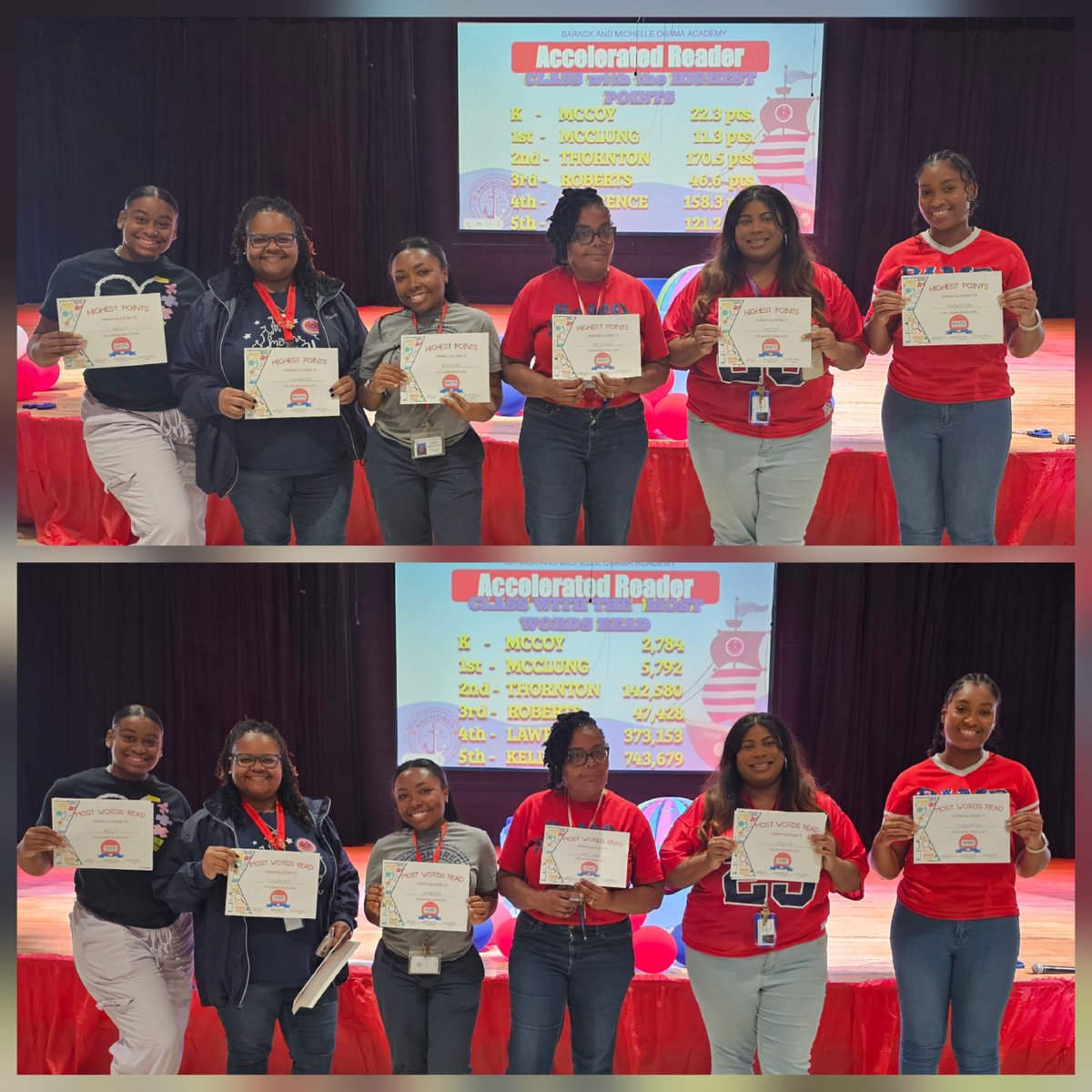 apsBAMOAcademy's tweet image. #BAMOEagles 📚 were super excited to receive certificates, ✏️, &amp;amp; golden 🪙 for our book vending machine! Our teachers we recognized as well! #ARpointswords #Beanstack @apsupdate @robinviews @fousheeeds @apsmediaserv @zoobean #Atlantapublicschools  #wahoo