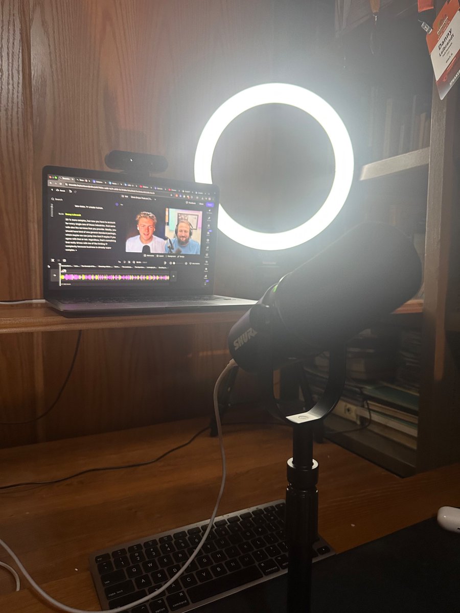 Just majorly improved my sound quality!

Here are the 2 things I did:

1. High quality mic

I’ve been using the same $47 mic for 2 years now.

And decided it’s finally time for an upgrade.

Like most things, I asked ChatGPT which one to get.

We landed on the Shure MV7+. 

Sure